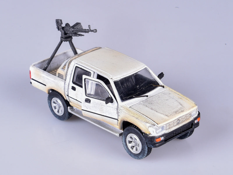 Pickup Truck with DShK Heavy Machine Gun & Figures 1/72
