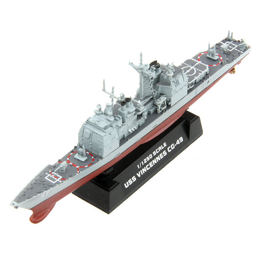 1/1250 scale prebuilt USS Vincennes CG-49 cruiser model 37402