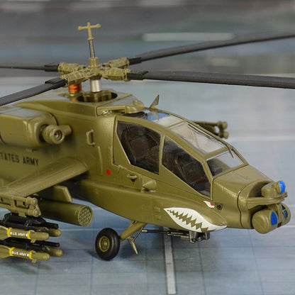 Boeing AH-64 Apache attack helicopter pre-built 1/72 scale collectible plastic military aircraft model