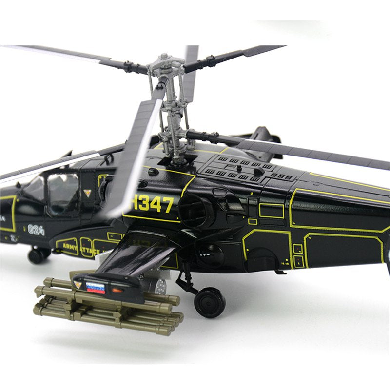 1/72 collectible plastic aircraft model Ka-50 black shark
