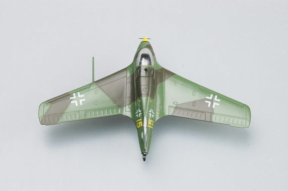 prebuilt 1/72 scale Me 163 fighter airplane model 36344