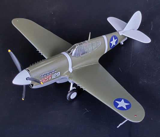 prebuilt 1/48 scale P-40 Warhawk aircraft model 39311