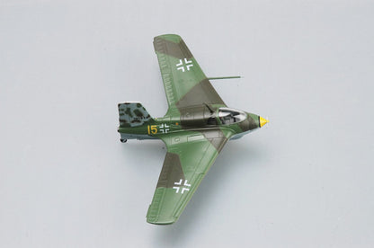 prebuilt 1/72 scale Me 163 fighter airplane model 36344