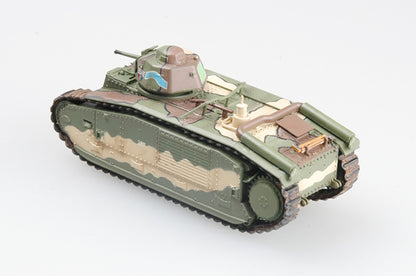 prebuilt 1/72 scale Char B1 tank model 36156