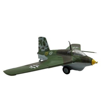 prebuilt 1/72 scale Me 163 fighter airplane model 36344