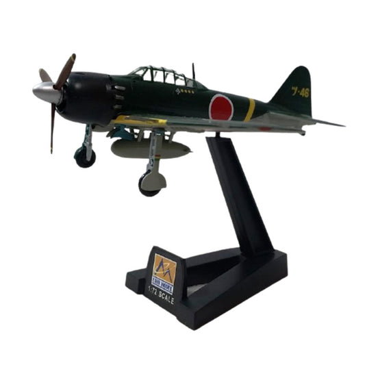 prebuilt 1/72 scale Zero A6M5c fighter aircraft model 36352