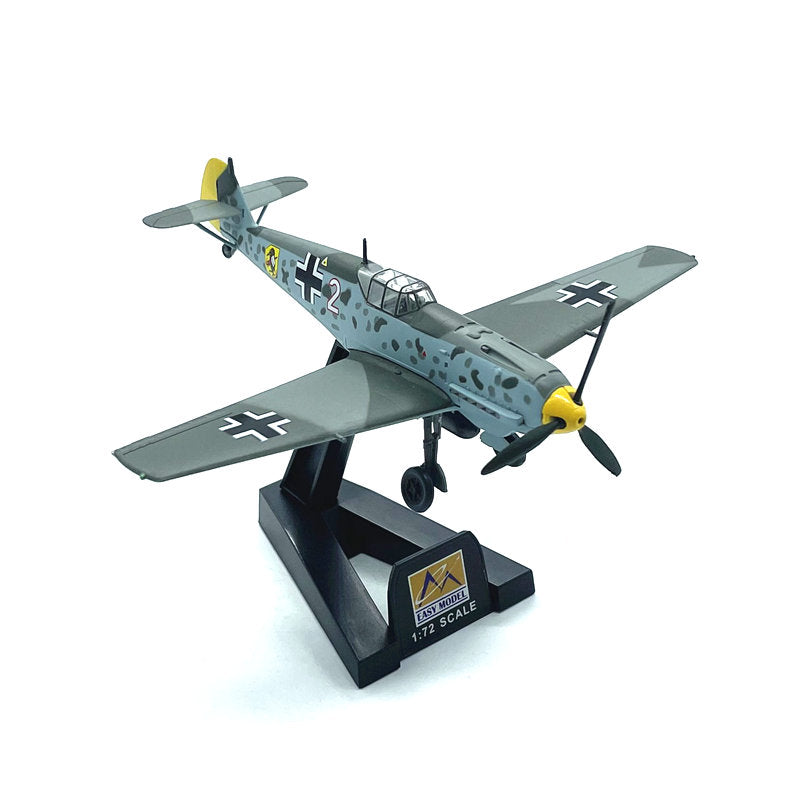 1/72 scale prebuilt Bf 109E-4 German fighter aircraft model 37281