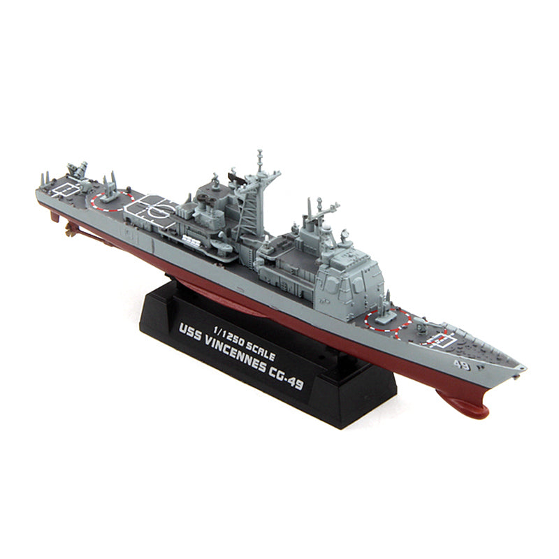 1/1250 scale prebuilt USS Vincennes CG-49 cruiser model 37402