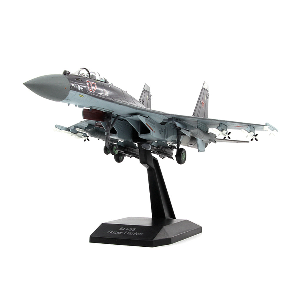 1/100 scale diecast Su-35 aircraft model