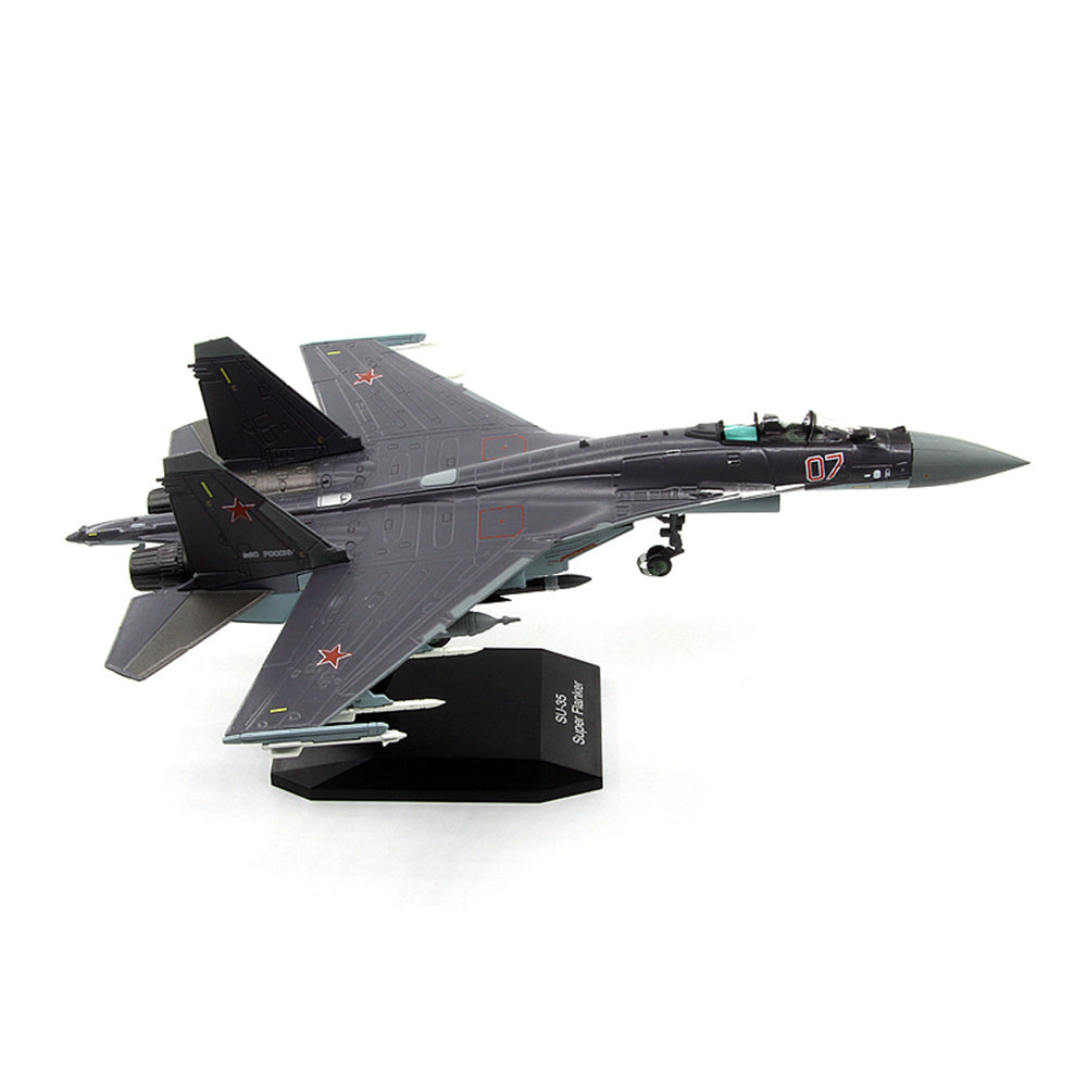 1/100 scale diecast Su-35 aircraft model