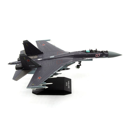 1/100 scale diecast Su-35 aircraft model