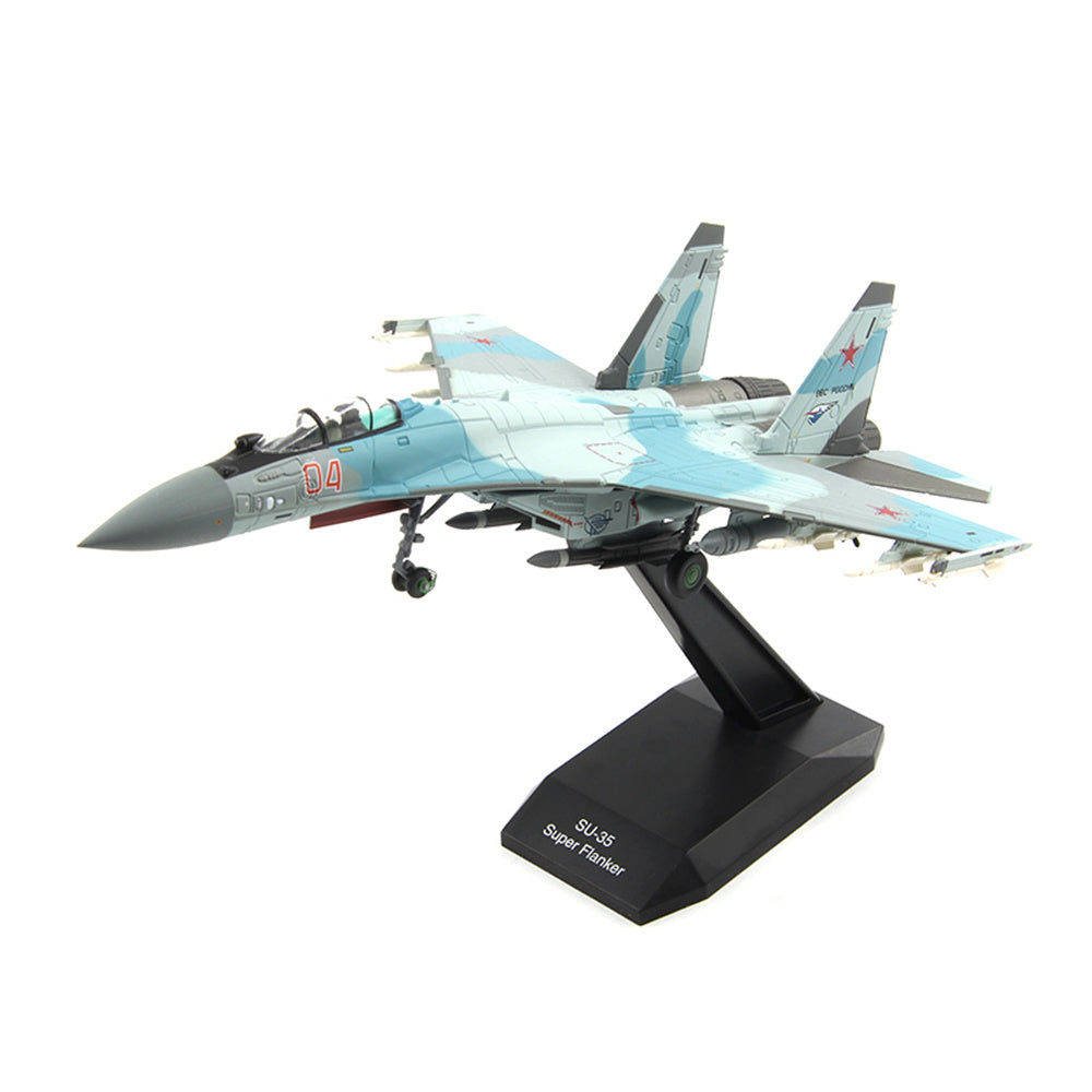 1/100 scale diecast Su-35 aircraft model