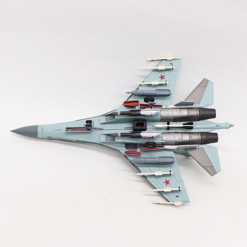 1/100 scale diecast Su-35 aircraft model