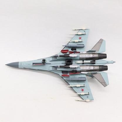 1/100 scale diecast Su-35 aircraft model