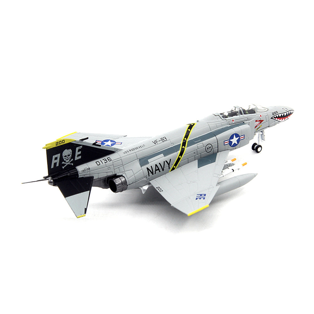 1/100 scale diecast F-4 Phantom II fighter bomber aircraft model