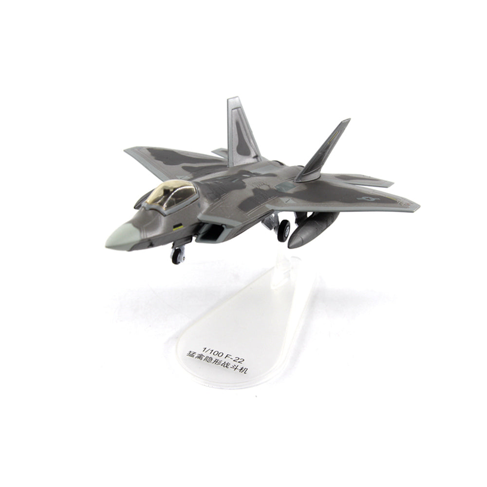 1/100 scale diecast F-22 Raptor aircraft model