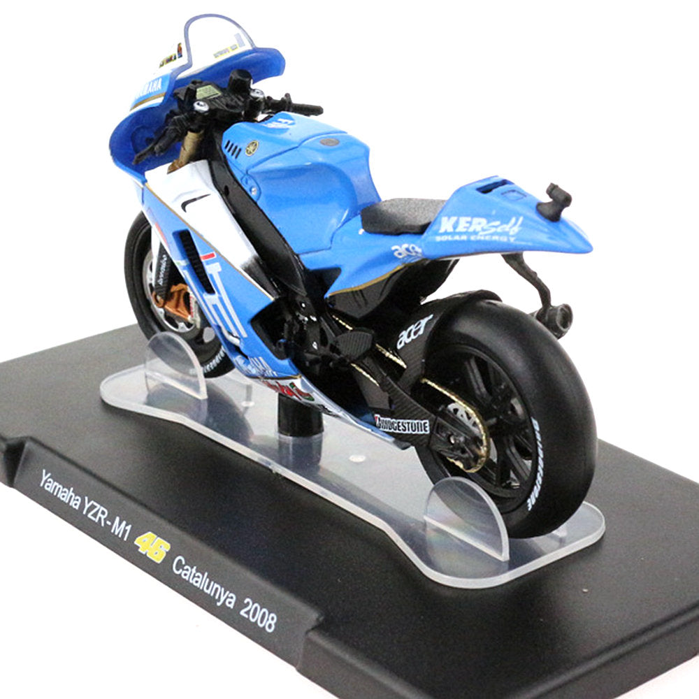 Yamaha YZR-M1 46 Catalunya 2008 1/18 Scale Diecast Metal Motorcycle Collectible Model