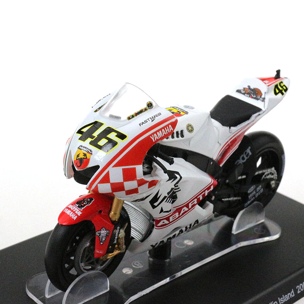 Yamaha YZR-M1 46 Philip Island 2007 1/18 Scale Diecast Metal Motorcycle Collectible Model